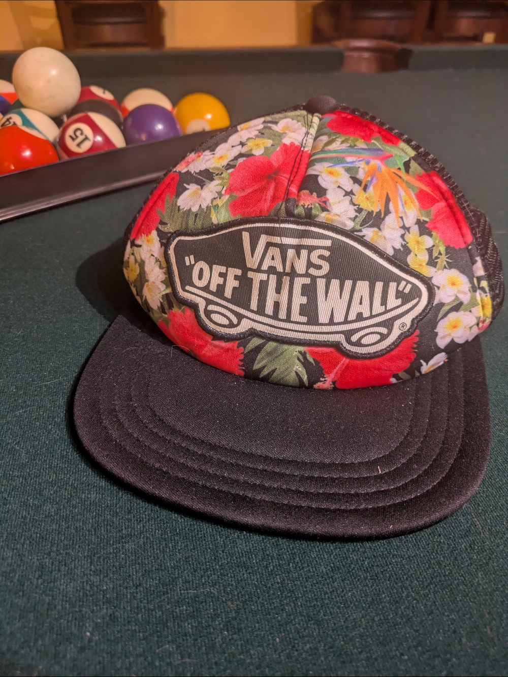 Vans Floral Logo Trucker Cap